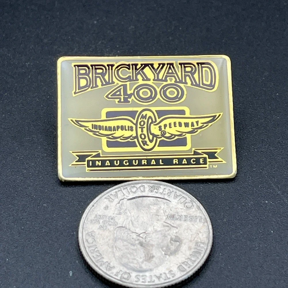 NASCAR Brickyard 400 Inaugural Race Indianapolis‎ Motor Speedway Lapel Hat Pin